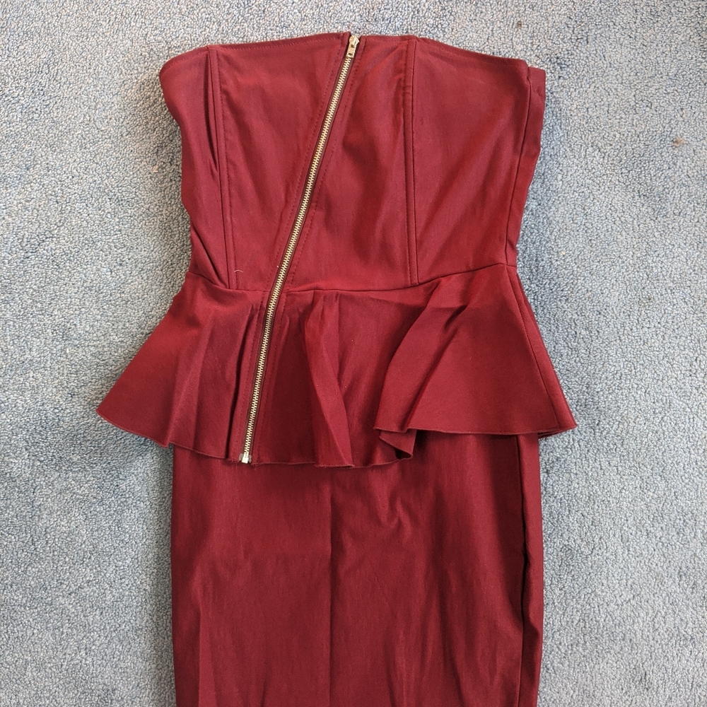 NWOT Lovely Day - Strapless Red Dress